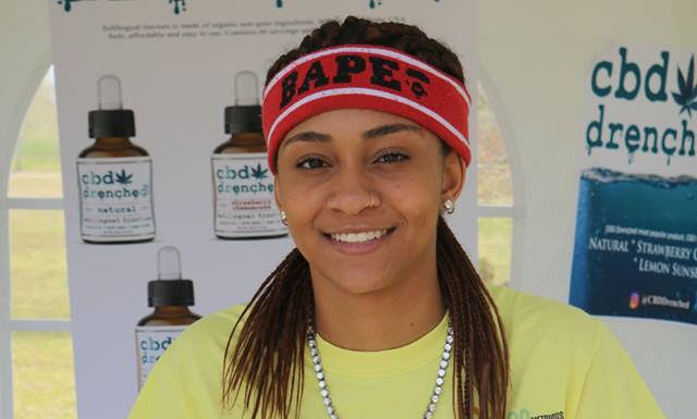 19-year-old Grand Rapids College student Taia Vinson launches CBDdrenched.com at the Worldwide EndoMarch ATL
