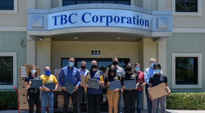TBC Corporation Gives Back to Community With 200 Computers Gifted to Florida Schools