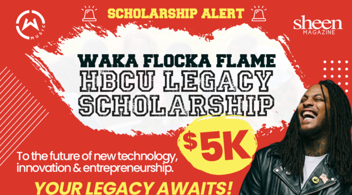 SCHOLARSHIP ALERT! Waka Flocka Flame Partners with HBCU Heroes & Wasserman Music for the Waka Flocka Flame HBCU Legacy Scholarship