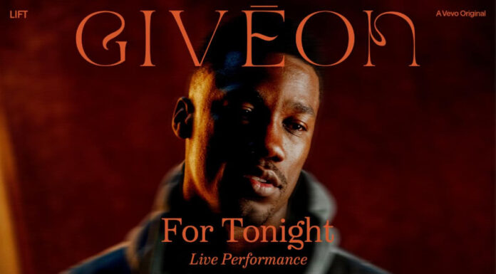 Givēon Named Vevo LIFT Artist Releases Live Performance of “For Tonight”