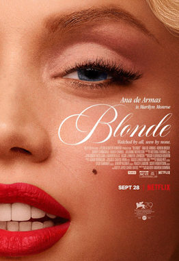 Official Movie Poster. Ana de Armas is Marilyn Monroe in Netflix's Blonde