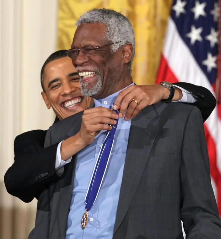 NBA Superstar Bill Russell receives Presidential Medal of Freedom
