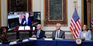 New Executive Order Permits Medicaid Paying for Out-of-State Abortions President Joe Biden speaks virtually during the first meeting of the interagency Task Force on Reproductive Healthcare Access at the White House complex in Washington, D.C., Aug. 3, 2022.