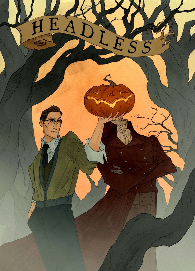 Exclusive Abigail Larson poster of Headless from Kickstarter.

Shipwrecked Comedy's Headless: A Sleepy Hollow Story