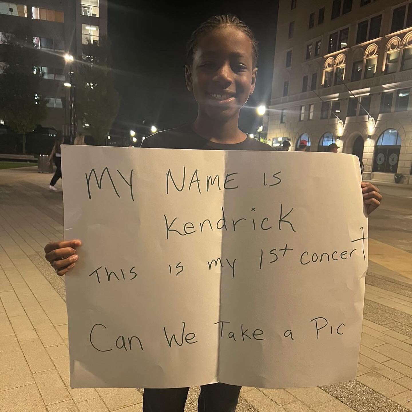 Young Kendrick and His Sign