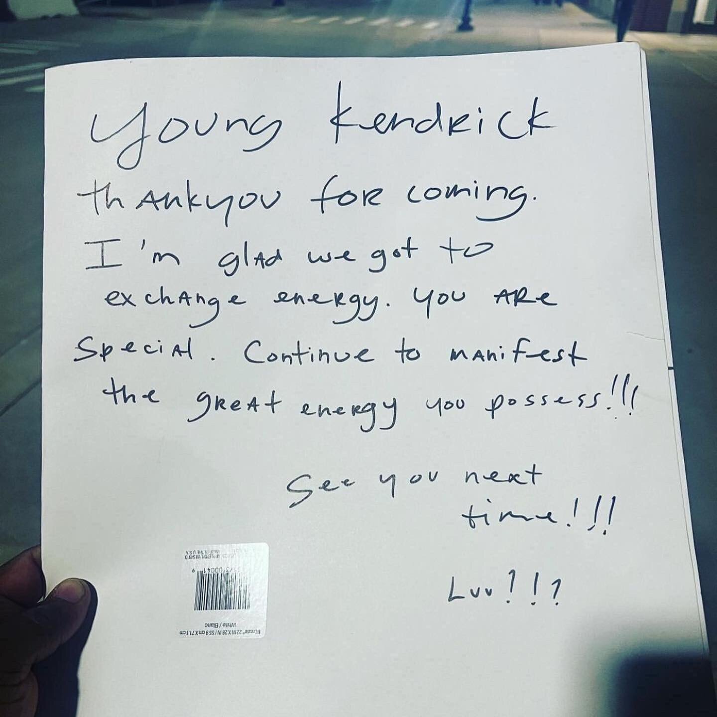 Kendrick Lamar's Letter