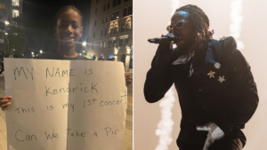 Young Kendrick and Kendrick Lamar