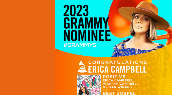 Erica Campbell Receives Grammy Nomination for Single “Positive”