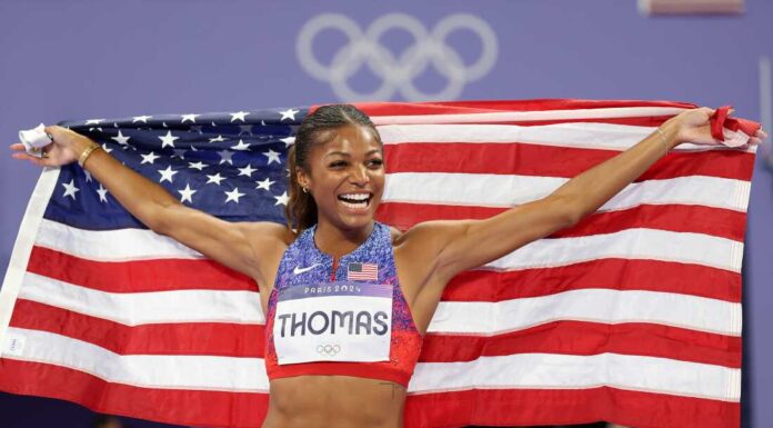 Golden Glory: Gabby Thomas Races to First Olympic Gold in the Women’s 200m