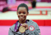 Gabby Douglas Makes History as First Black Female Gymnast Inducted into Hall of Fame
