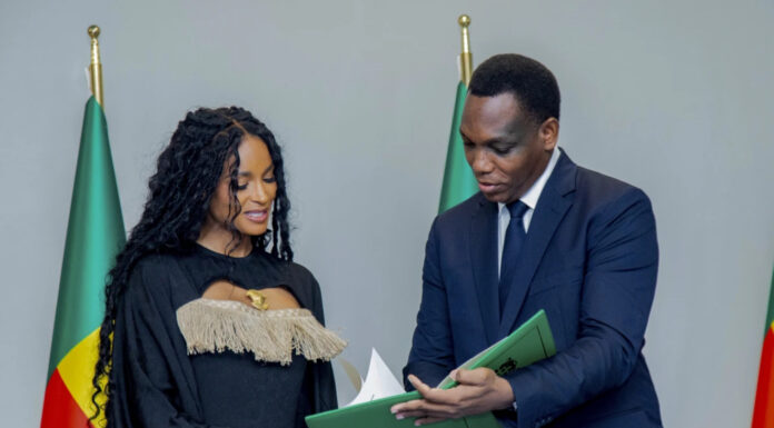 Ciara Honored with Beninese Citizenship During Emotional Ceremony