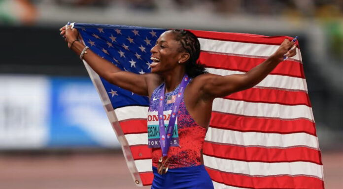 Melissa Jefferson-Wooden Sprints Into History as World Champion of the 100M